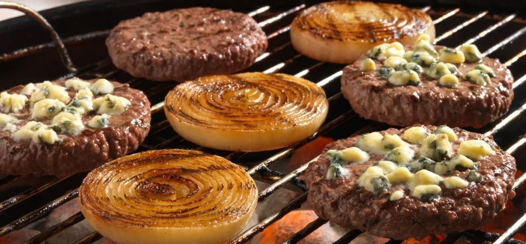 Grilled Onion Cheeseburgers