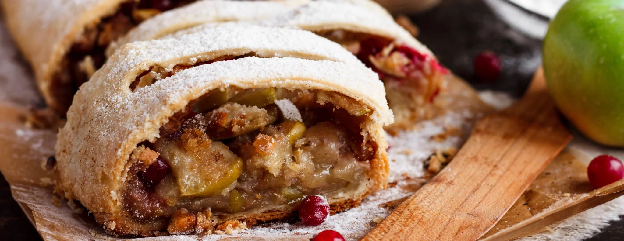 Our Favorite Fall Dessert: Apple-Cranberry Strudel