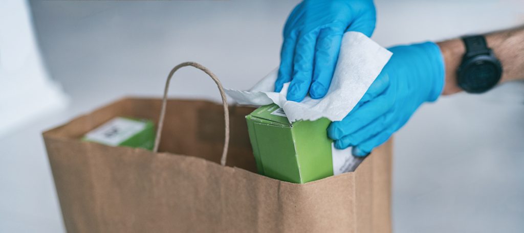 COVID-19 Social Distancing Guide: Remove Packaged Items from their Outer Packaging